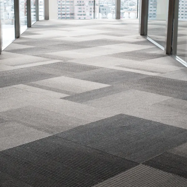 Carpet tiles for basements, offices, and play rooms